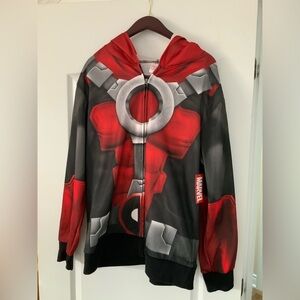 MARVEL Deadpool Madengine Men’s Full Zip Hoodie Jumper Sweater SZ L/G BRAND NEW